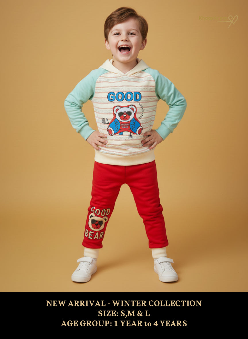 Good Bear Adventure Hoodie Set - Winter Collection