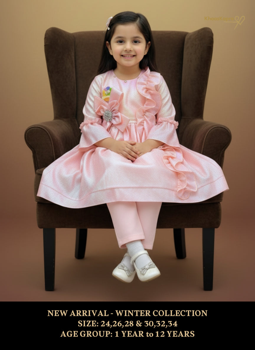 Winter Rose Embellished Party Dress