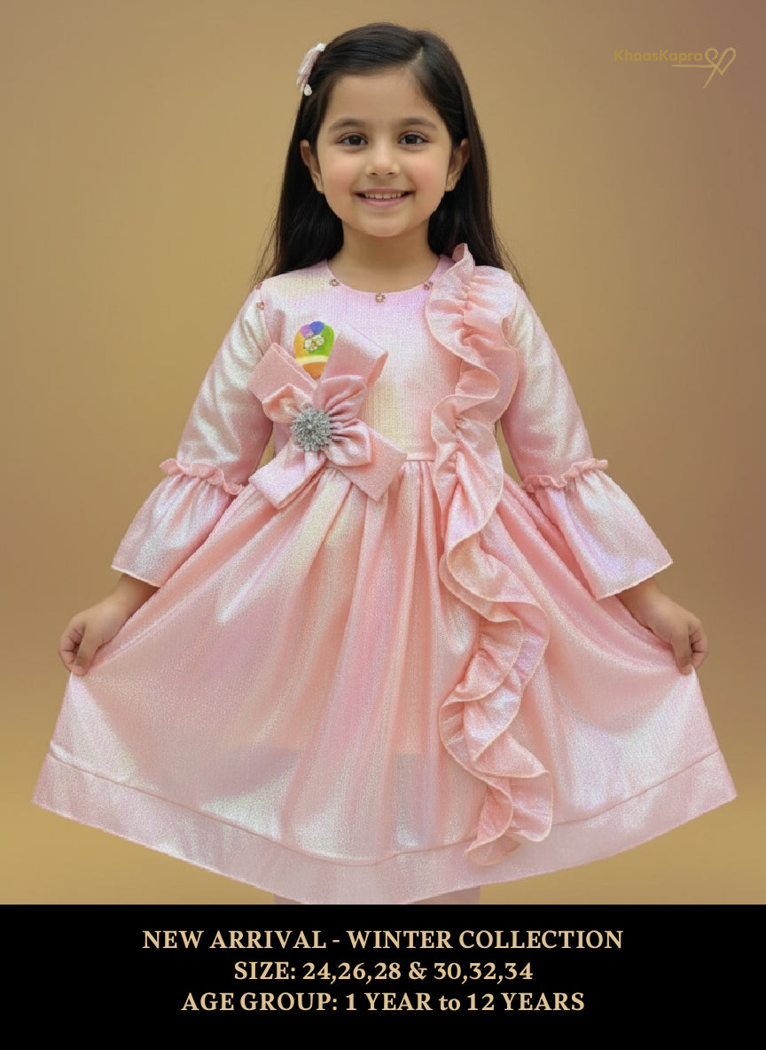 Winter Rose Embellished Party Dress