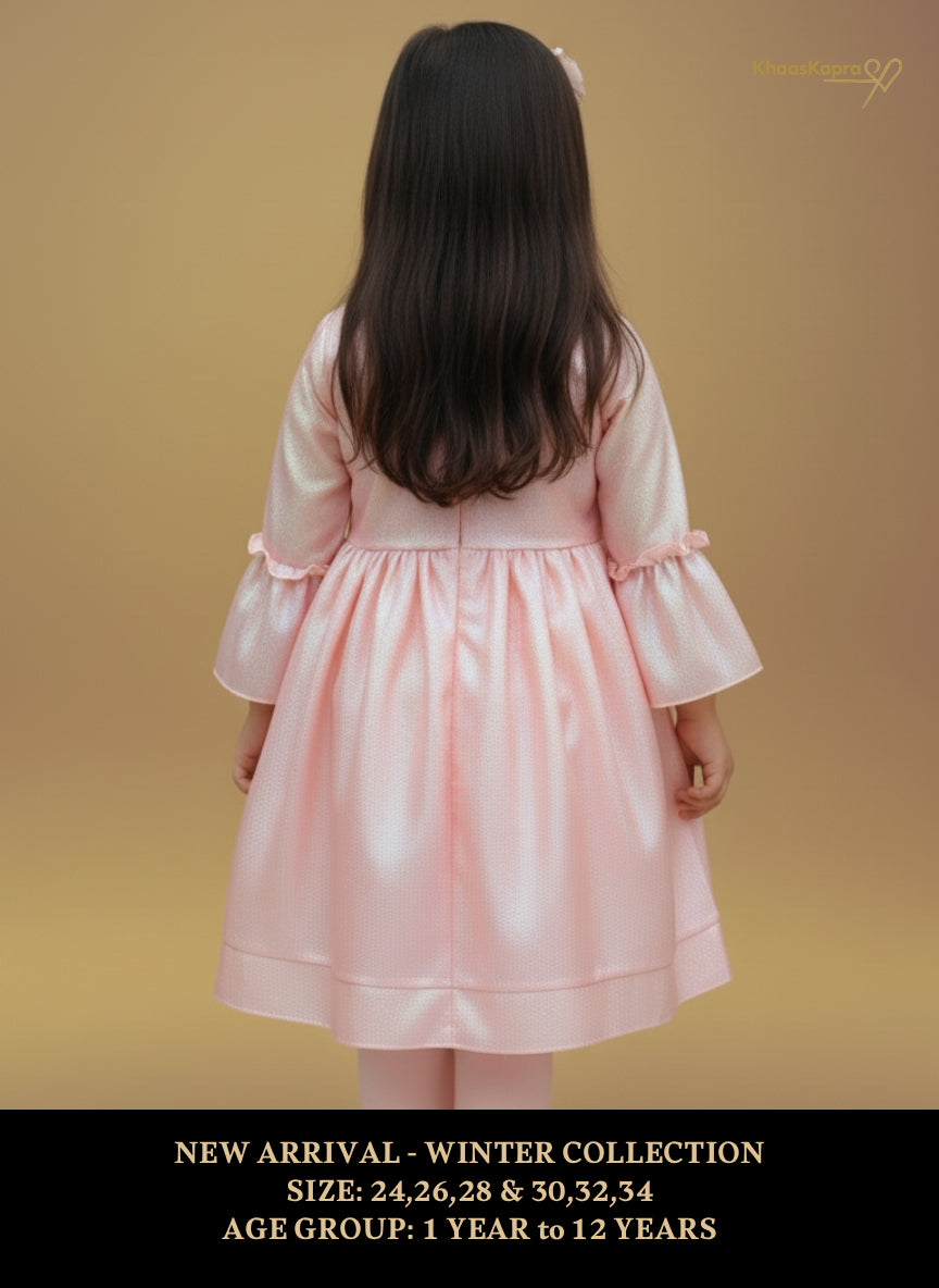 Winter Rose Embellished Party Dress